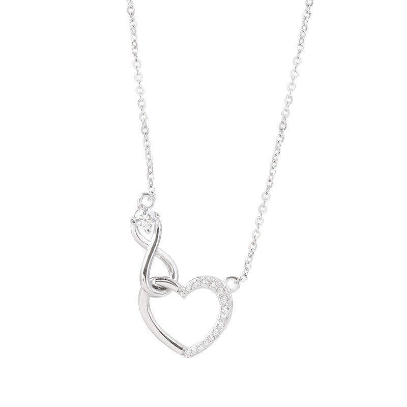 Necklace Zircon Heart Infinity Pendant Buy Online in South Africa