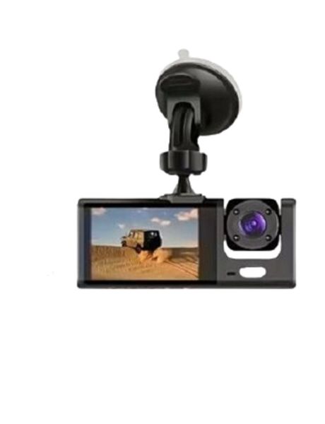 1080P Dual-Lens Vehicle Dash Camera with Rotating Full HD Lens