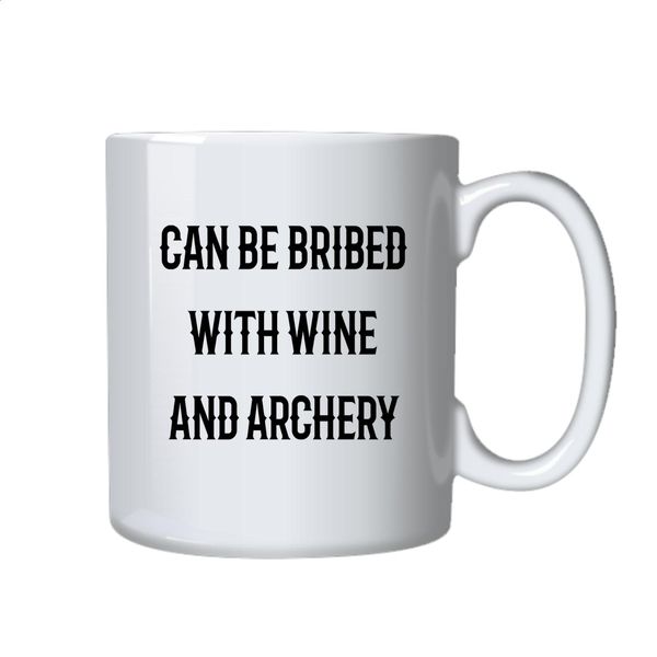 Archery Coffee Mug - Best Funny Novelty Gift Idea for Wine Drinkers