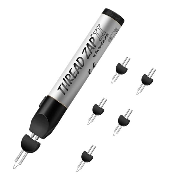 Portable Melt Wax Pen/Thread Cutter With 5 Replacement Tips, Quick Melt