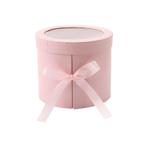 Flower Box Round Rotation Flower Boxes Paperboard Gift Boxes for Wedding