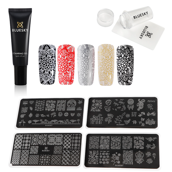 Bluesky Stamping Gel 5 Pack Colour Kit
