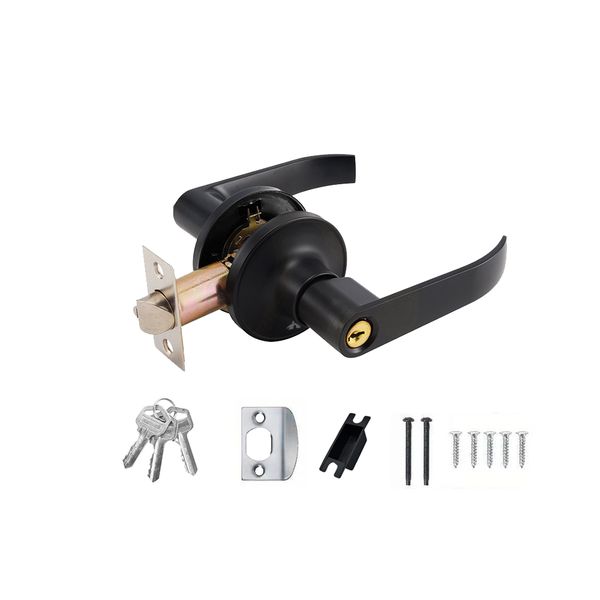 Alanes Heavy Duty Door Handle Door Lock Kit Front Door Entry Door Lock Kit