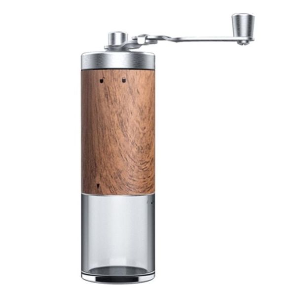 Portable Handheld Wood Grinder Stainless Steel Coffee Grinder Aeropress Es