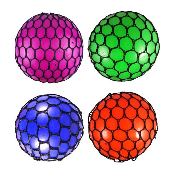 Premium Colour Changing Mesh Squish Balls - Set of 4
