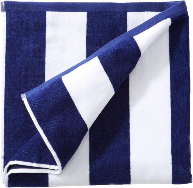 Velour Stripe Beach Towel Sail Line