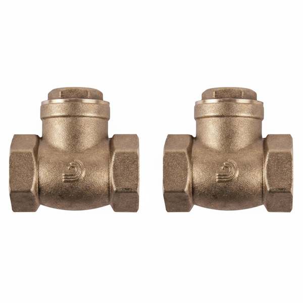 Torrenti Brass Swing Check Valve 80mm for Backflow Prevention - 2 Pack
