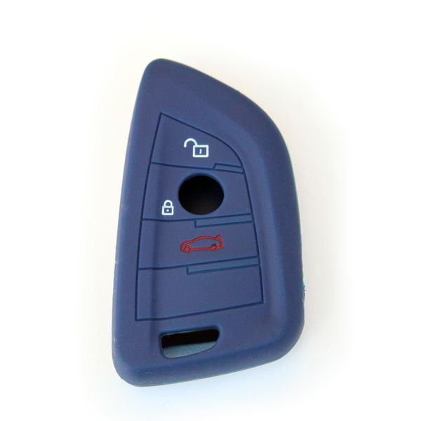 Silicone Car Key Protector - Compatible with BMW Type 2 - Navy