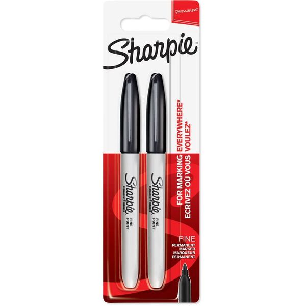 Sharpie Fine Black Permanent Markers Set of 2 (NS1985860) x 2