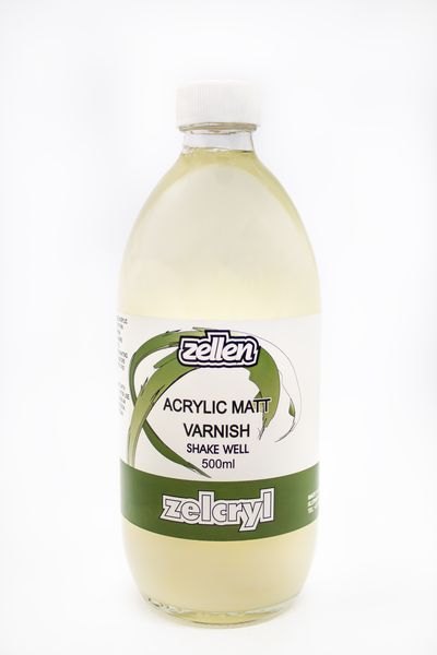 Zelcryl Acrylic Artists' Varnish - Matte 500ml