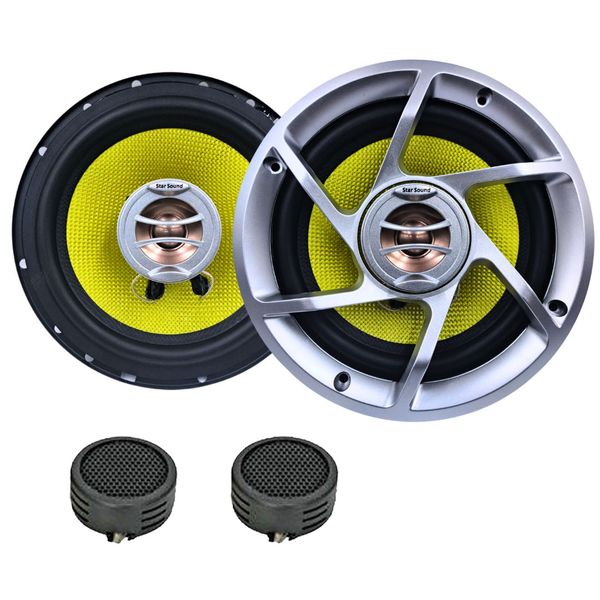 Starsound Digital Series 6.5" 80RMS Watts 2-Way Speakers &amp; Evo tweeters