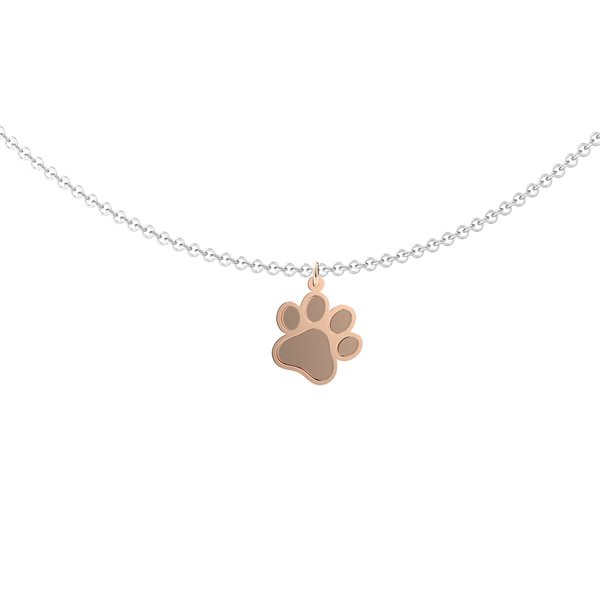 Paw Print Pendant in 9ct Rose Gold - Jack Friedman Jewellers