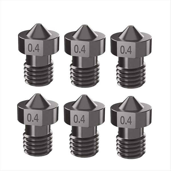 Stainless Steel Nozzles 0.4Mm Thread Hardened Nozzles Compatible with None