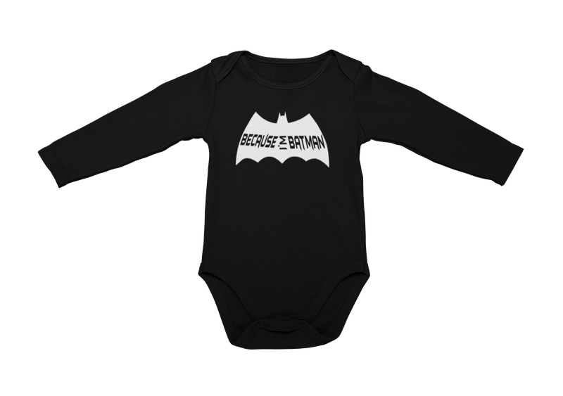 JuiceBubble - Because I'm Batman Long Sleeve Onesie