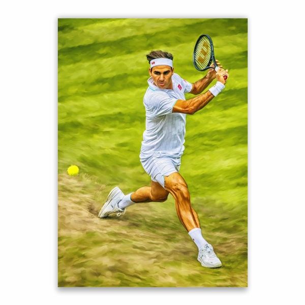 Roger Federer Wimbledon Poster - A1