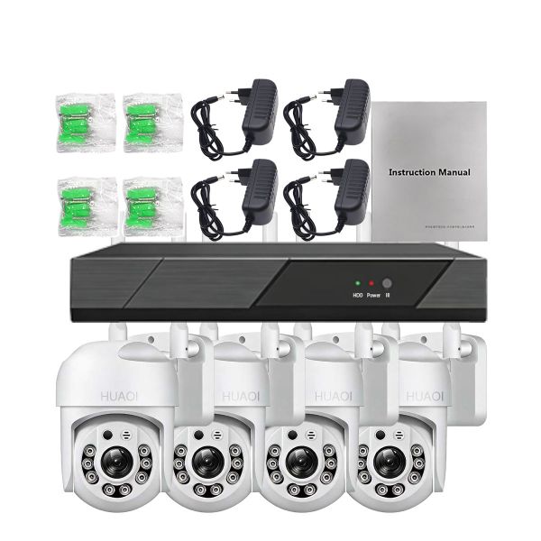 4CH 1080P Wired CCTV System 4 x Dome Cameras DVR Set