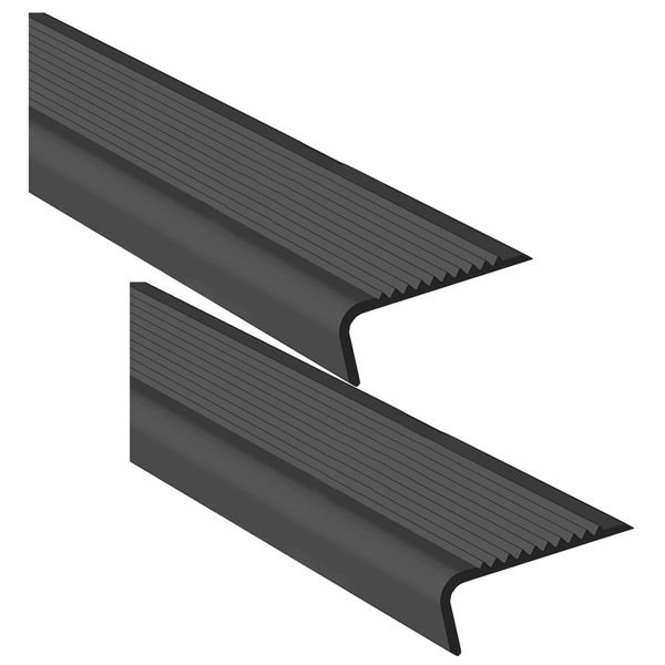 Home DIY L-Shaped Self Adhesive Stair Edge Protector Set of 2 - 1m