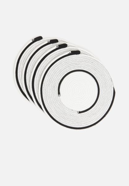 Dune Placemat Set Of 4 - Black