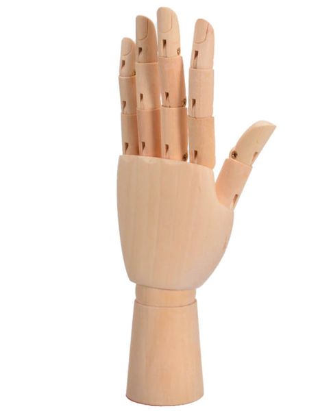 Left Hand Wooden Drawing Sketch Mannequin 12 Inch