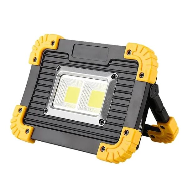 Portable Rechargeable Bright LED Dimmable Work Light With Handle Bracket