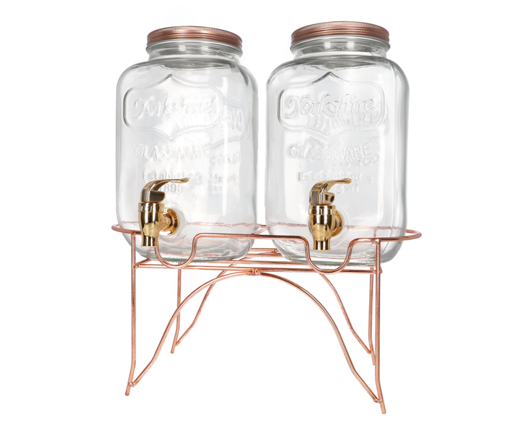 Danny Home Beverage Dispenser with With Tap and Iron Stand