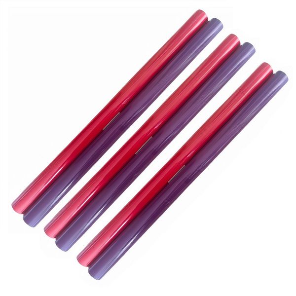 Self Adhesive Book Covering - 2m Red &amp; Purple (Pack of 6)