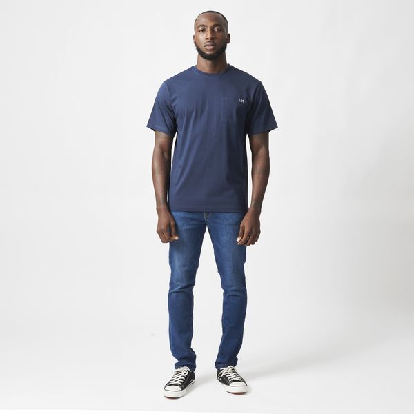 Lee Logo EMB Pocket T-Shirt - Grisaille
