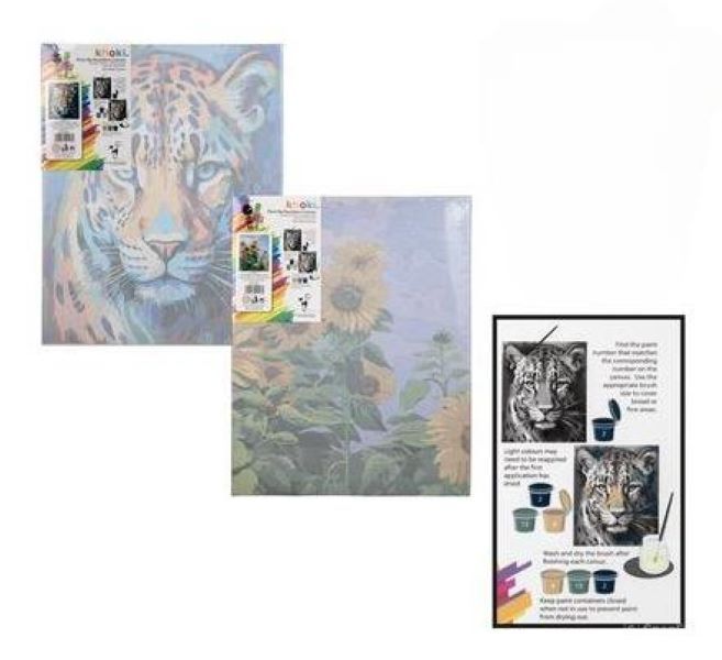 Art+craft paint-by-number canvas 40x50cm - Set of 2