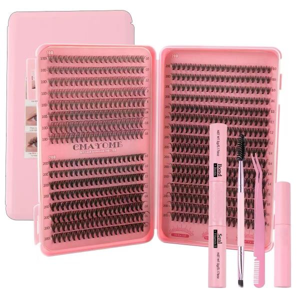 10D 20D Eyelash Extension DIY Kit 640 Lashes 10-16mm Single Lashes