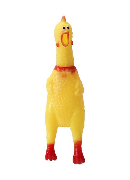 UrbanPets - Squeaky Rubber Chicken Dog Chew Toy
