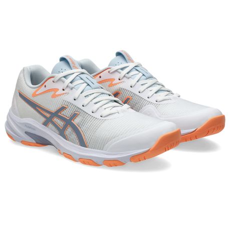 Asics Women s Netburner Professional FF 4 Netball Shoes White Grey Blue Daily Sale Shop