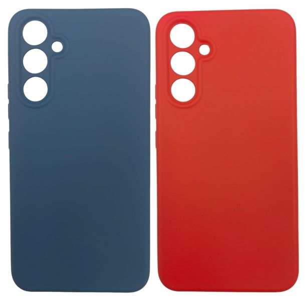 Blue &amp; Red Liquid Silicone Cover Compatible with Samsung A24/A34/54 - 2Pack