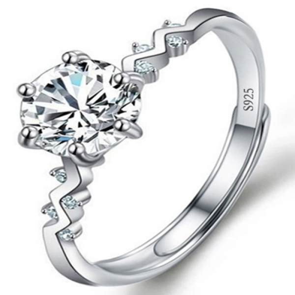 Ring Adjustable High Quality Cubic Zircon Diamond Rings-Z10