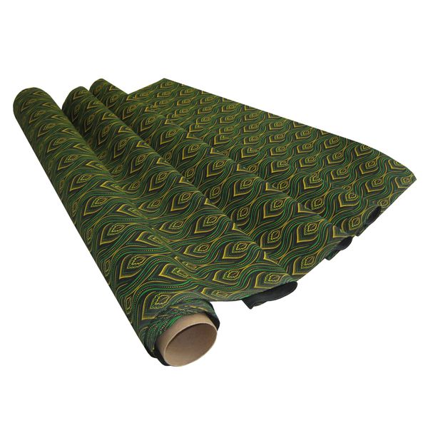 Klingshield 100% Cotton ShweShwe Fabric - Green Fields - 91cm x 5m