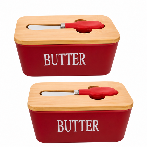 Stainless steel Butter Dish-2Pack