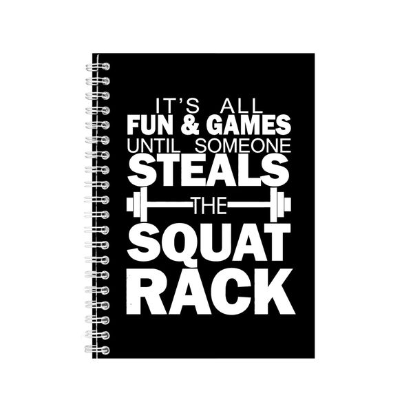 Gym Notebook FItness Gift Idea Writing Book Notepad Pad 45
