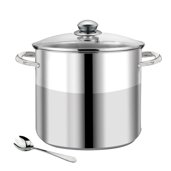 11.1 Litre - Large Stainless Steel Tri-ply Cooking Soup Stockpot