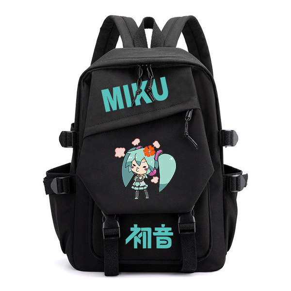 Cartoon Student Backpack Hatsune Miku Waterproof Canvas
