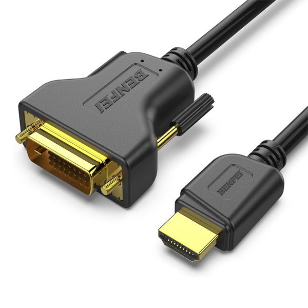 BENFEI HDMI to DVI-D (24+1) Male-to-Male Bi-Directional 3m Cable - Black