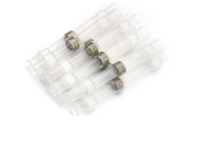 100 White Waterproof Self Solder Heat Shrink Electrical Connector Small