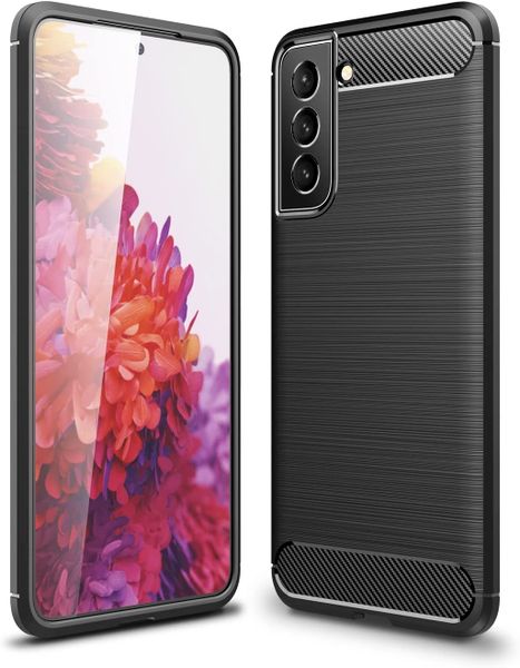 TUFF-LUV Carbon Fibre Effect Armour Case Samsung Galaxy S22 - Black