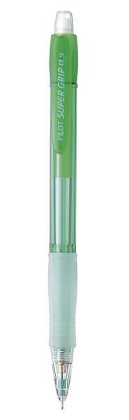 Pilot H-185 Super Grip 0.5mm Clutch Pencil - Box of 12 -Neon Green Barrel