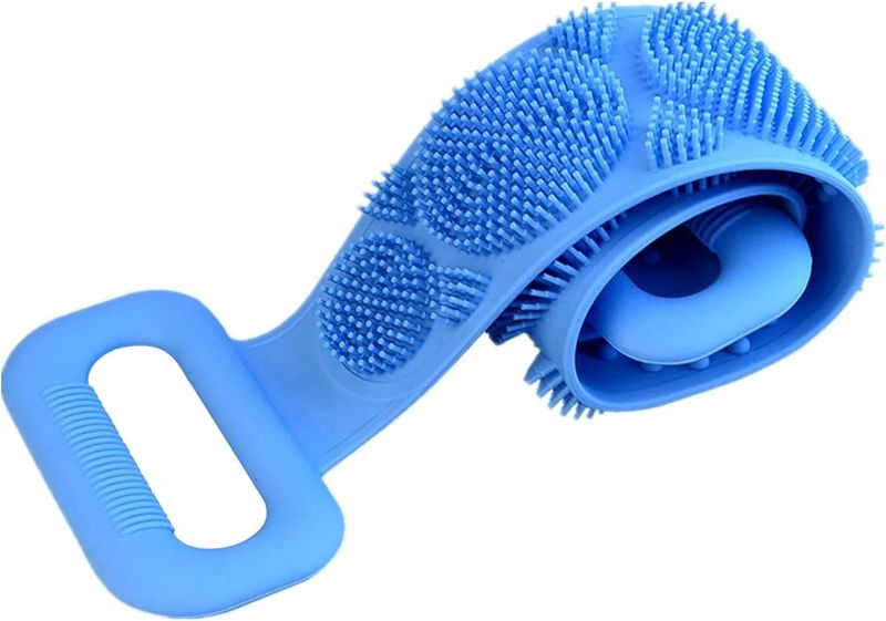 Sulfar Nixy Series Silicone Body Back Scrubber, Double Side Bathing Brush