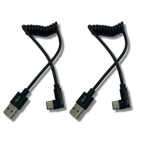 CONNETHOR USB 2.0 to Type C Video Feed Cable - 2 Pack