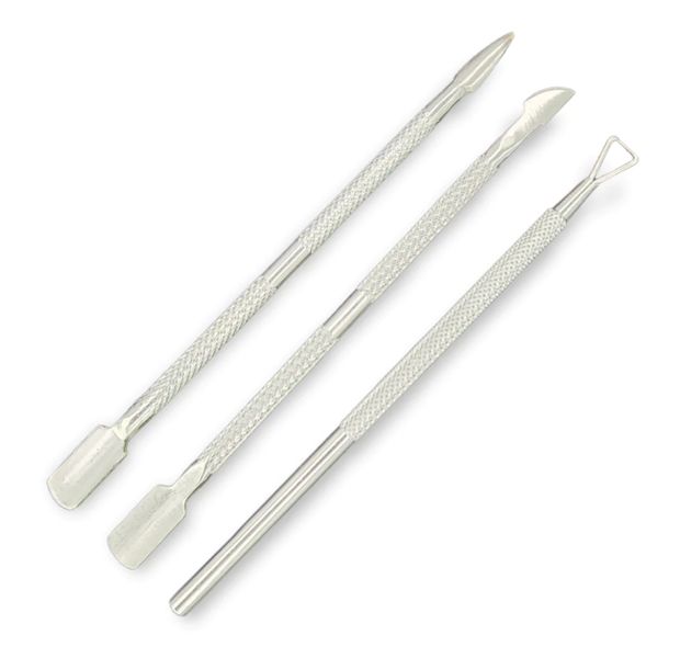 Cuticle Pushers and Crater 3 Piece Set
