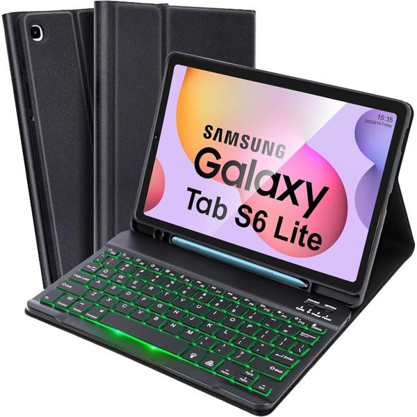 Bluetooth Keyboard Case Compatible with Samsung Tab S6 Lite 10.4"-Pen Slot