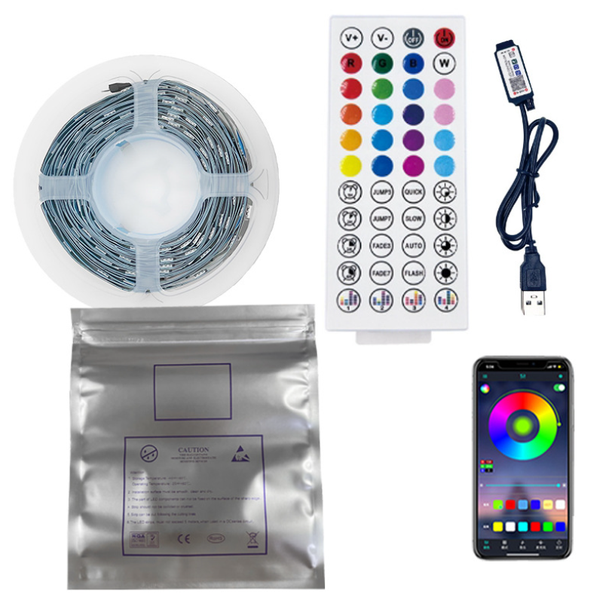 Smart RGB LED Strip Lights with APP &amp; Remote Control (20m)