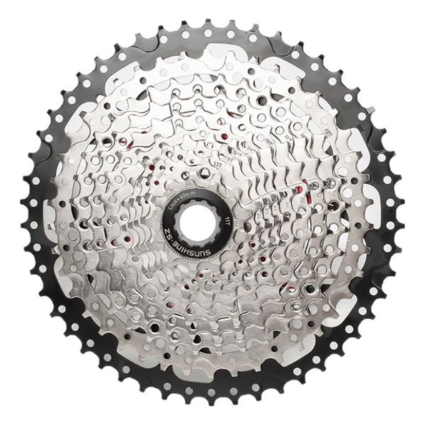 Sunshine-SZ 12 Speed 11-50T Silver Black MTB Bicycle Cassette HG Hub