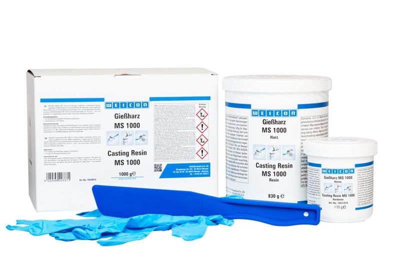 WEICON Casting Resin MS 1000 | 1 kg | Transparent