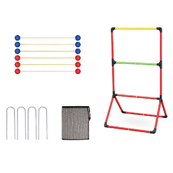 Ladder Toss Bolo Ball Game Set - 6 Pcs Outdoor Lawn Toss Game for Family